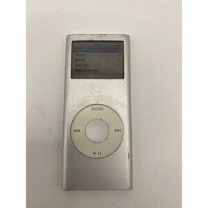 Apple iPod Nano 2nd Gen Silver 2GB – Tested Working – Holds Charge – Fast Ship